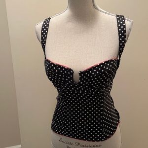 20s style looking corset top size medium tie back side zip